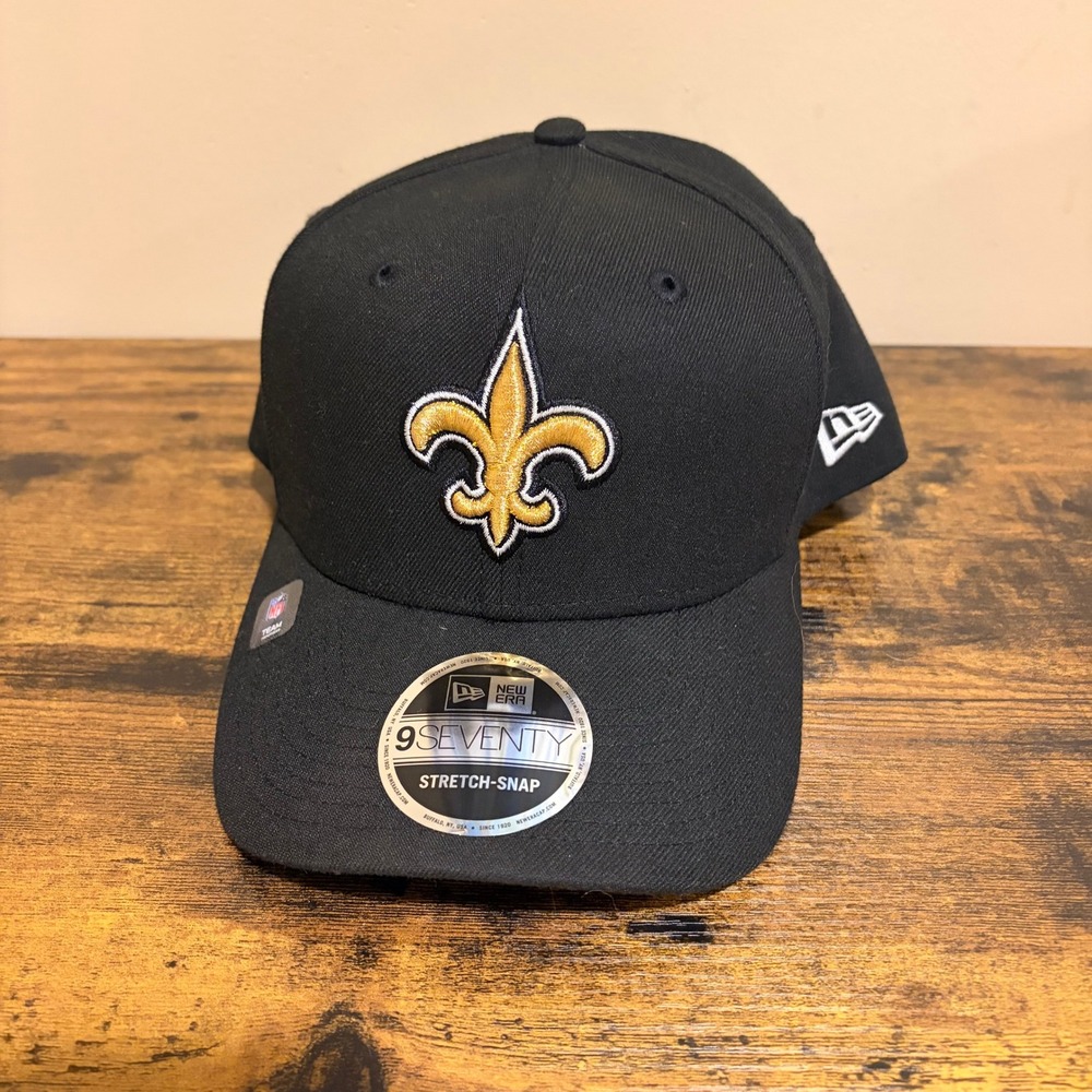 New Era New Orleans Saints 9SEVENTY Stretch Snap Hat Black NFL 60592241 OSFM